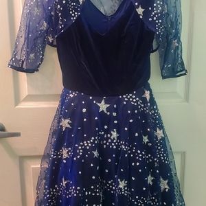 Collectif Stars swing dress with cardigan